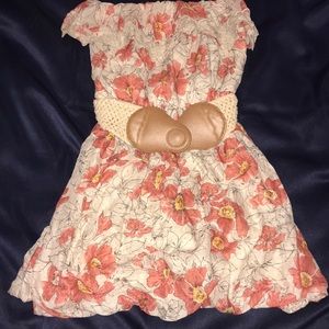 Floral mini bubble dress